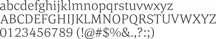 Corda Font Specimen