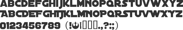Distant Galaxy Font Specimen