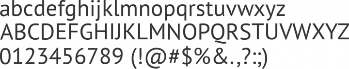PT Sans Font Specimen