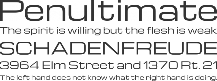 Michroma Font Phrases