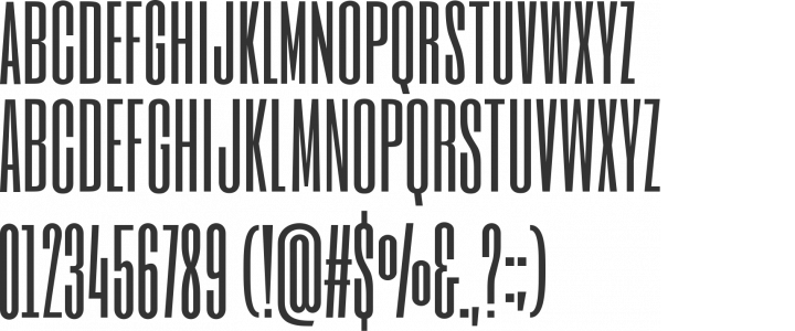Six Caps Font Specimen