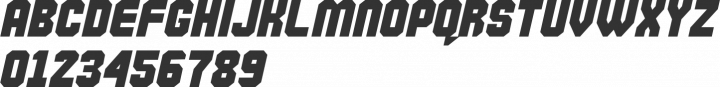 Commando Font Specimen