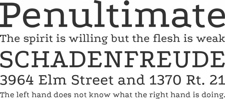 Podkova Font Phrases