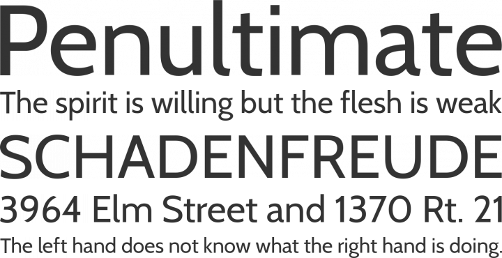 Cabin Font Phrases