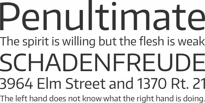 Encode Sans Font Phrases