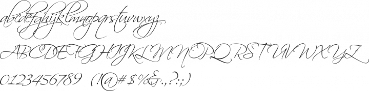 Scriptina Font Specimen
