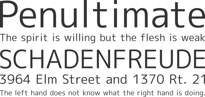 M+ 1c Font Phrases