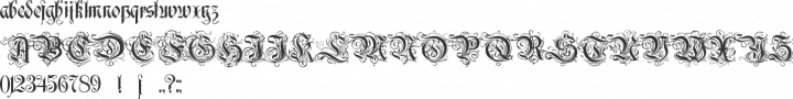 Rothenburg Decorative Font Specimen
