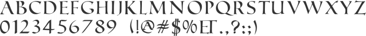 Roman Caps Font Specimen